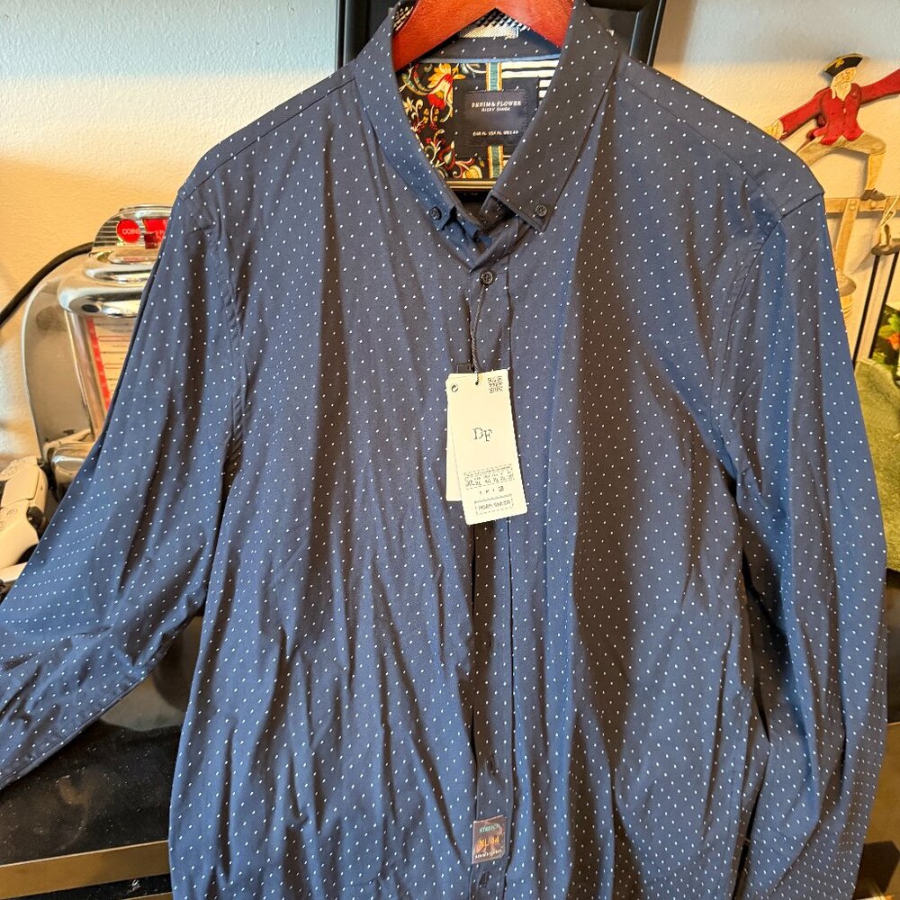 NWT!!!! Brand New Denim & Flower Button Down for sale.